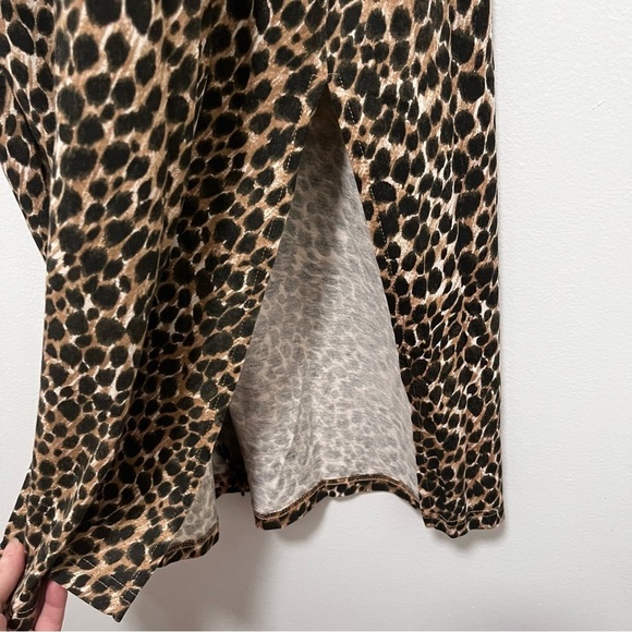 J CREW Cheetah Print Cotton Midi Tank Dress Size Small - Picture 8 of 10
